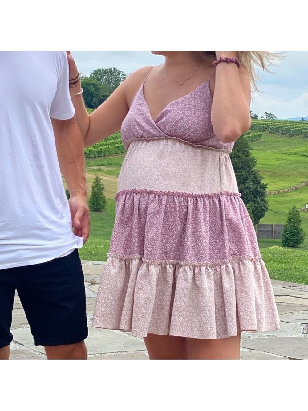 PINKBLUSH Maternity Babydoll Dress Lavender